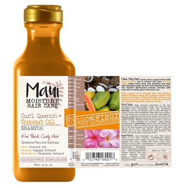 Maui Moisture Coconut Oil Shampoo + Conditioner - Image 2